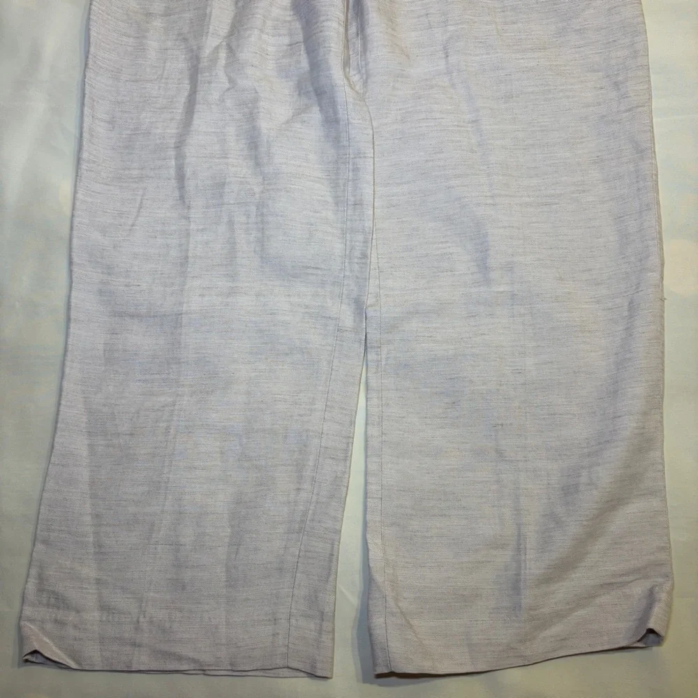 Aritzia- The Effortless Pant CruiseLinen Size 10 Natural Ecru Wide Leg Trousers
